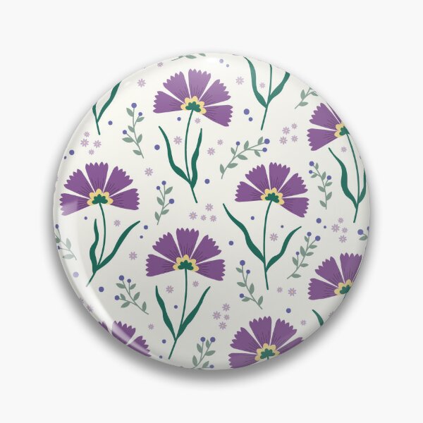 Artikelvorschau, Lila Fan-Blumen-Muster entworfen und verkauft von Calislahn.