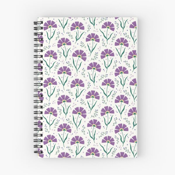 Item preview, Purple Fan Flowers Pattern designed and sold by Calislahn.