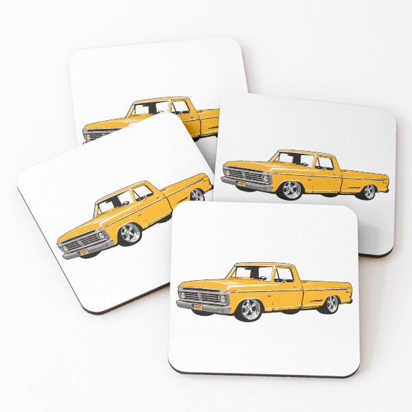 Item preview, Yellow 70s Lowered F Truck designed and sold by CoolRide.
