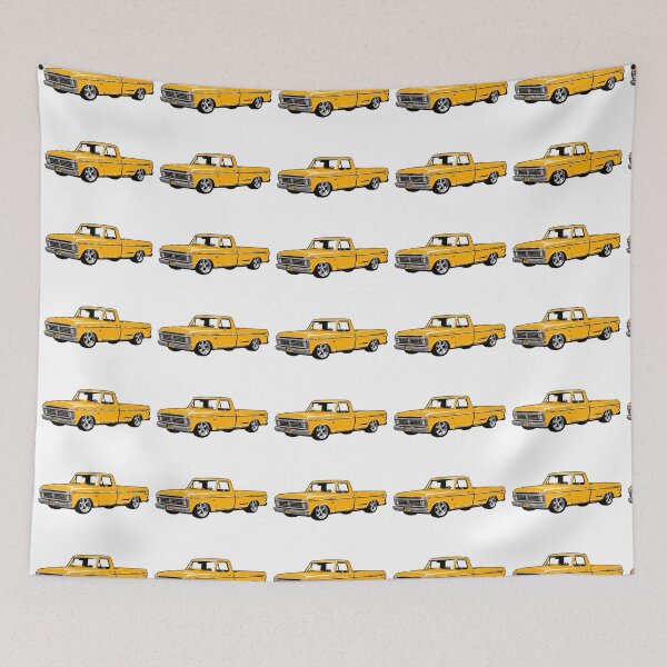 Item preview, Yellow 70s Lowered F Truck designed and sold by CoolRide.
