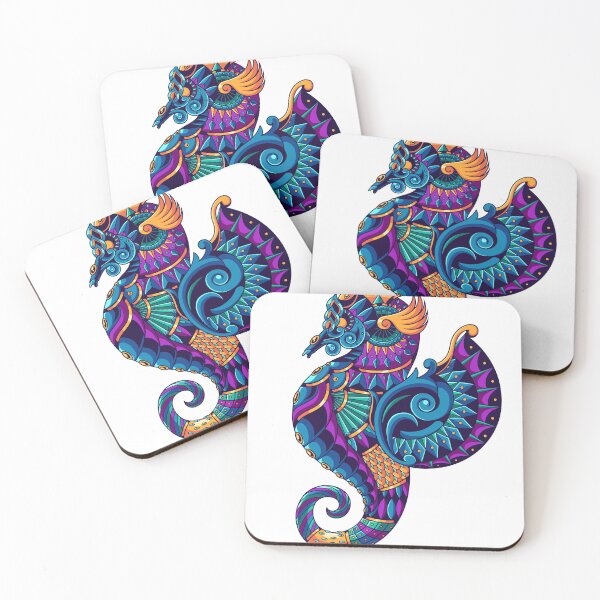 Item preview, Seahorse Ornament Illustration Art designed and sold by JTS STORE.