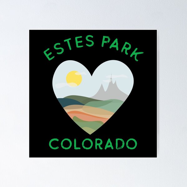 Item preview, Estes Park Colorado Heart Rocky Mountains designed and sold by jutulen.