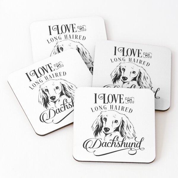 Item preview, i love my long haired dachshund - dogs lovers designed and sold by JaMatt1983.