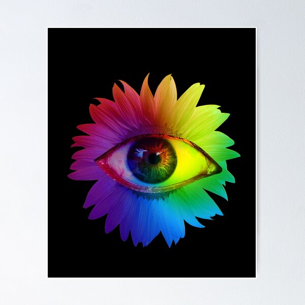 Dreamcore Weirdcore Aesthetics Rainbow Flower Eyes Laptop Skin for Sale by  ghost888