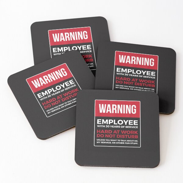 Item preview, Work Anniversary 30 Years Thirty Years Service Warning designed and sold by laddenjksplan.