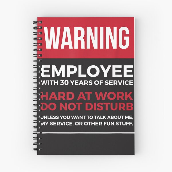 Item preview, Work Anniversary 30 Years Thirty Years Service Warning designed and sold by laddenjksplan.