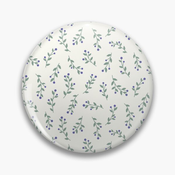Item preview, Patrón de ramitas de bayas azules y verde azulado designed and sold by Calislahn.