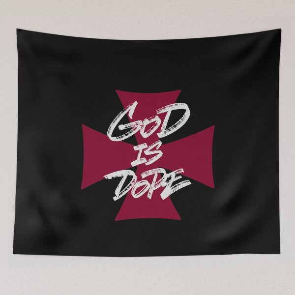 Item preview, God Is Dope. Red Cross designed and sold by Zagach Letters.