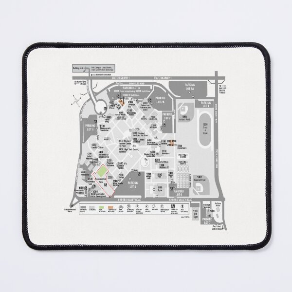 Item preview, Student College Claremont McKenna College Map designed and sold by karibenart.