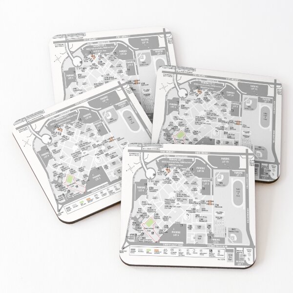 Item preview, Student College Claremont McKenna College Map designed and sold by karibenart.