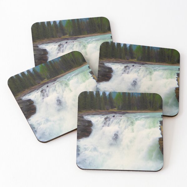 Item preview, Jasper National Park, Athabasca Falls, Digital Oil Paint, Alberta Canada designed and sold by ACC .