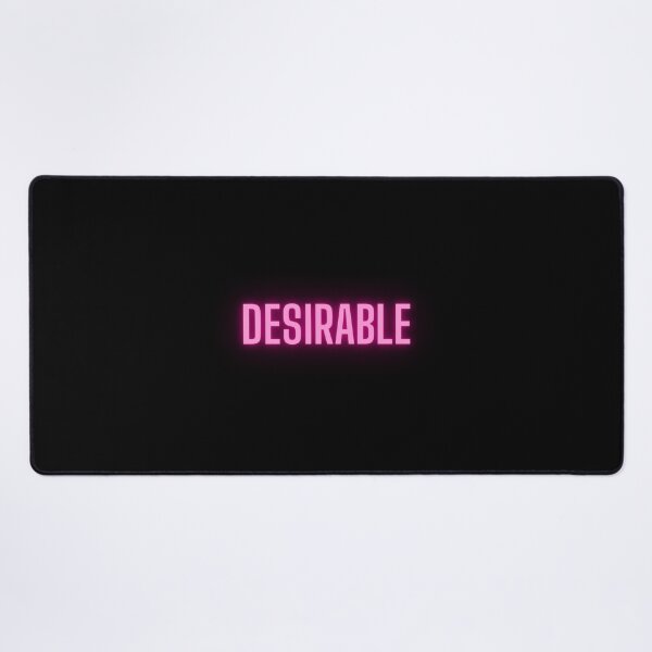 Item preview, Desirable | Glowing Text on Black designed and sold by simpleones.