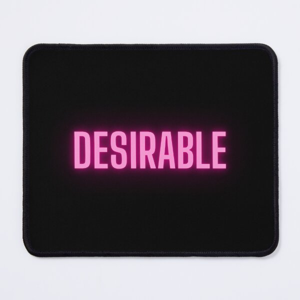 Item preview, Desirable | Glowing Text on Black designed and sold by simpleones.