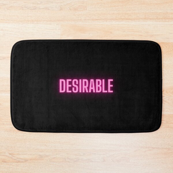 Item preview, Desirable | Glowing Text on Black designed and sold by simpleones.
