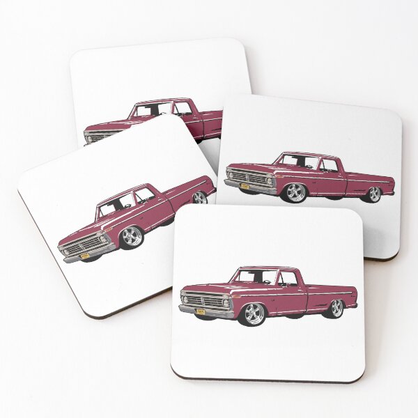 Item preview, Red 70s Lowered F Truck designed and sold by CoolRide.