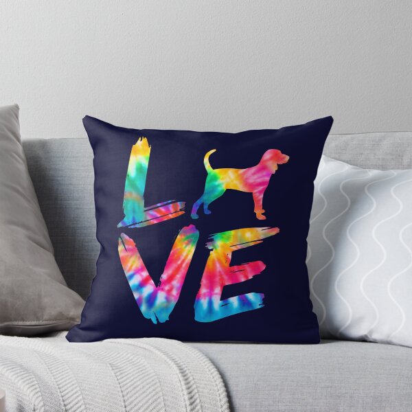 Aperçu de l'œuvre Black and Tan Coonhound Dog Love Tie Dye Design créée et vendue par rafaeltto.