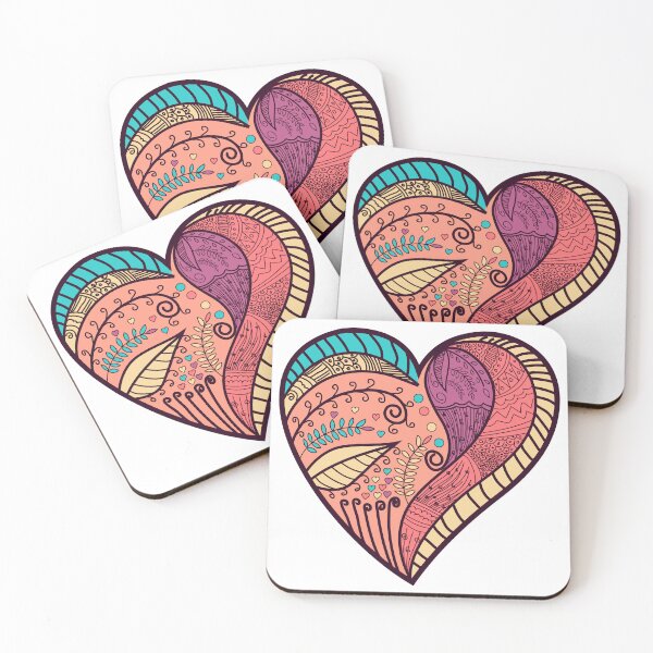 Item preview, Valentine Heart Background design designed and sold by JTS STORE.