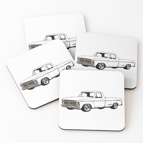 Item preview, White 70s Lowered F Truck designed and sold by CoolRide.