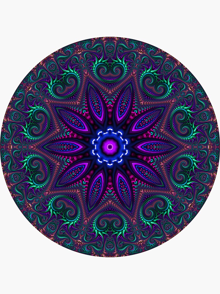Artwork view, Fractal Mandala 5922 designed and sold by Warren Paul Harris