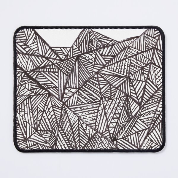 Item preview, Textured black triangles geometric doodle ink pattern designed and sold by Anna Lemos.
