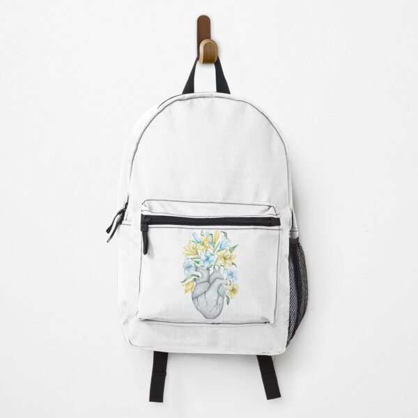 Item preview, Ukraine in my Heart - Support Ukraine: No War Art, Blooming Flower Anatomy, Yellow Blue designed and sold by osuariumfloreus.