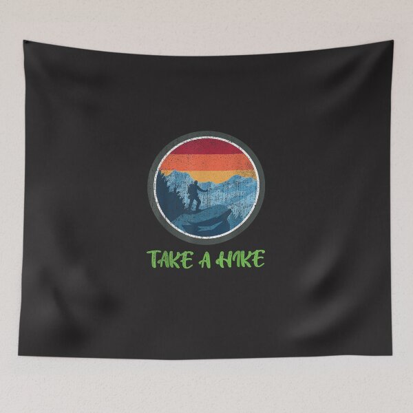 Item preview, Take A Hike Retro Hiker Outdoors Trekking Nature Hiking designed and sold by ounsyqyw.
