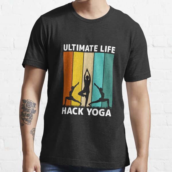 Premium Vector  Ultimate life hack yoga t shirt design