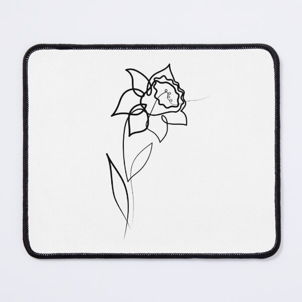 Item preview, Daffodil Flower Minimal art | One Line Drawing | One Line Art designed and sold by One-Line-Artist.
