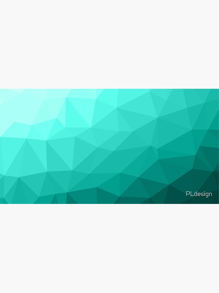 Aqua Turquoise Gradient Geometric Mesh Pattern by PLdesign