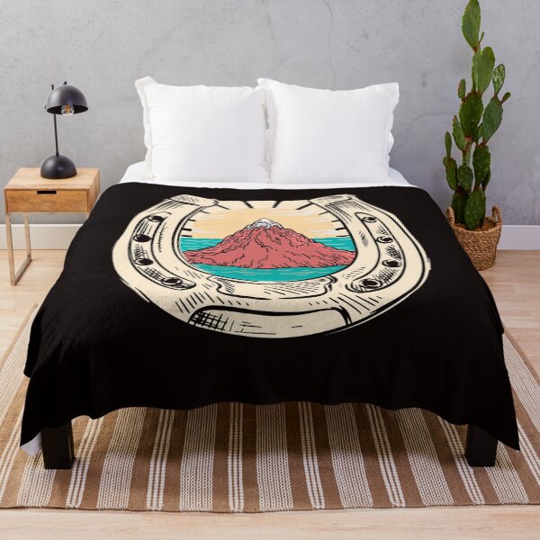 Item preview, Horseshoe Nature Ocean Mountain Equestrian Sport Horse Rider designed and sold by TomGiantDesigns.