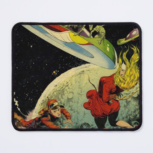 Item preview, Flying Saucers - Pulp Science Fiction Comic Book Art - Vintage Art designed and sold by RickE.
