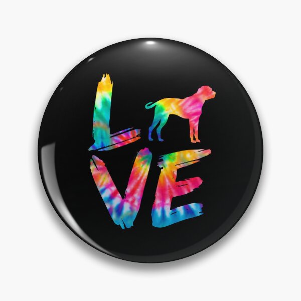 Item preview, Black Mouth Cur Dog Love Tie Dye Design designed and sold by rafaeltto.