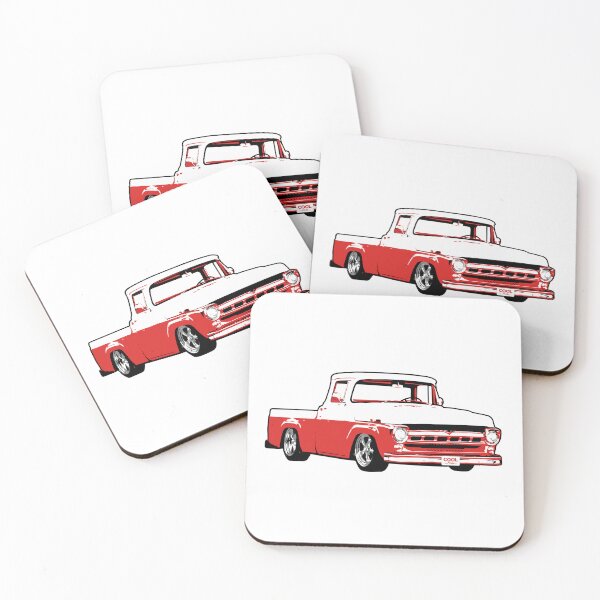 Item preview, Red & White 50s Lowered F Truck designed and sold by CoolRide.