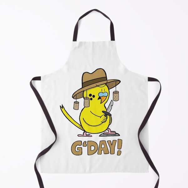 Item preview, G'day Mate! Funny Australian Budgie Cartoon designed and sold by HalloMolly.