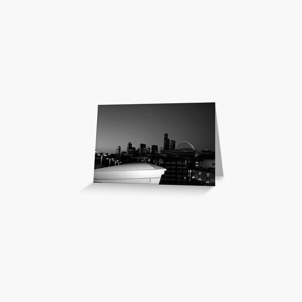 Seattle night Greeting Card