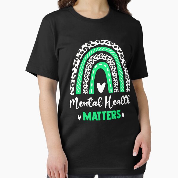 Item preview, In May We Wear Green For Mental Health Awareness Rainbow designed and sold by Sven 7 ⭐⭐⭐⭐⭐.