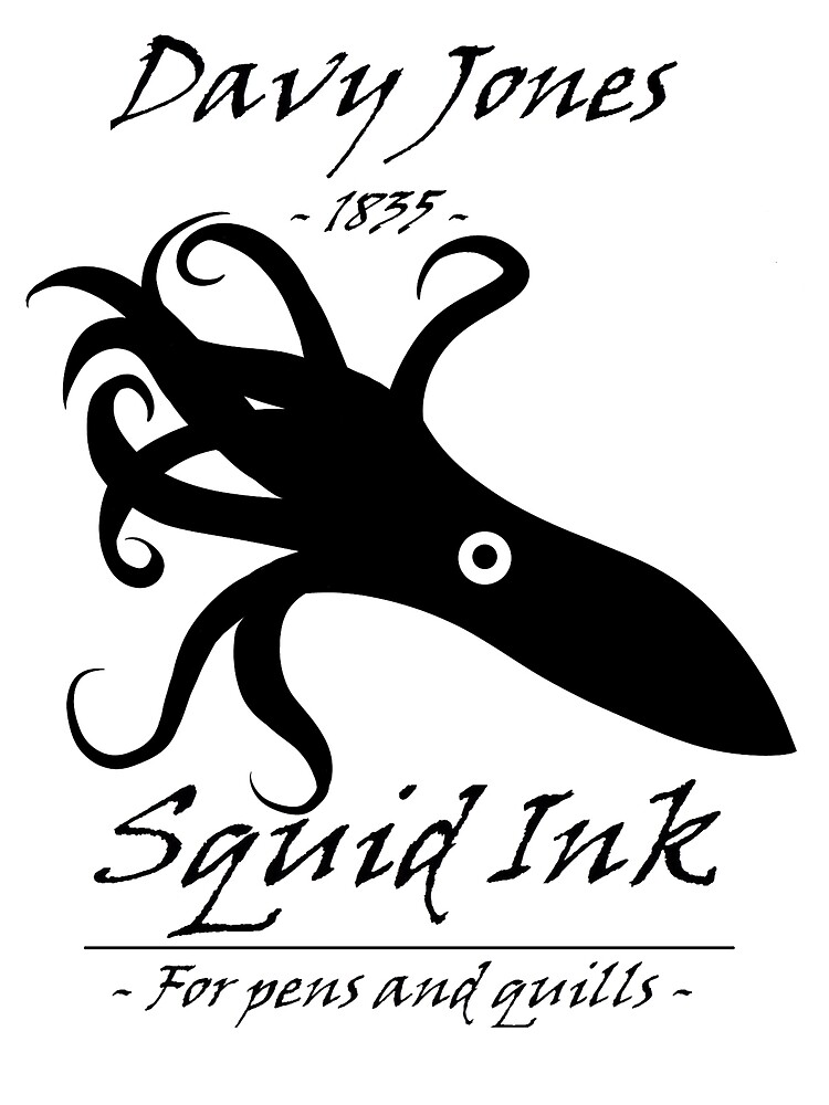 Davy Jones Squid Ink Greeting Card By Shakenbake28 Redbubble