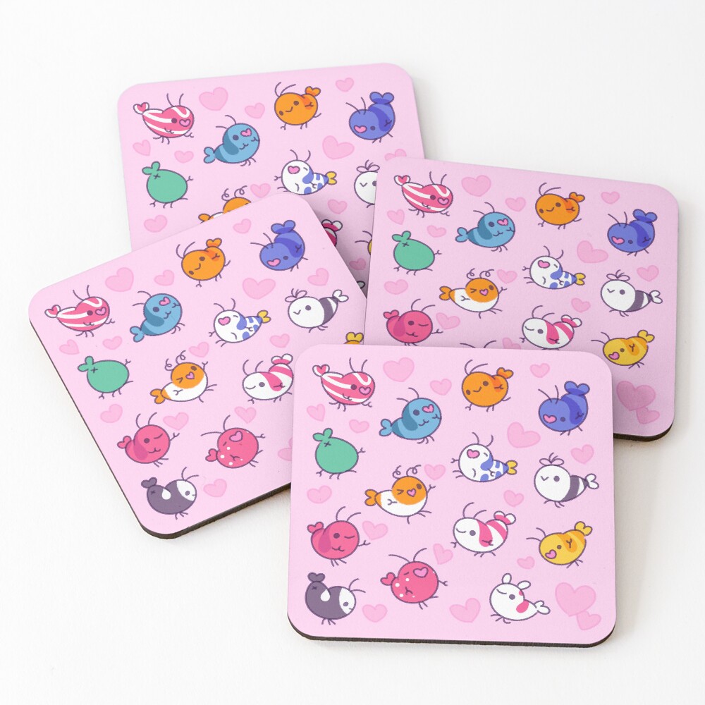 Shrimp is love Coasters (Set of 4)