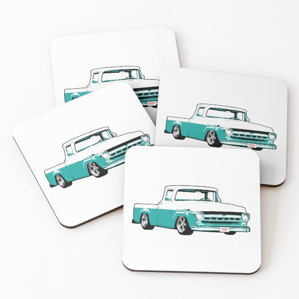 Item preview, Acqua & White 50s Lowered F Truck designed and sold by CoolRide.