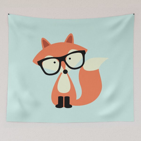 Item preview, Cute Hipster Red Fox designed and sold by heartlocked.