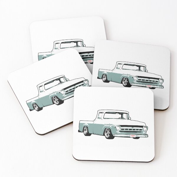 Item preview, Light Blue & White 50s Lowered F Truck designed and sold by CoolRide.