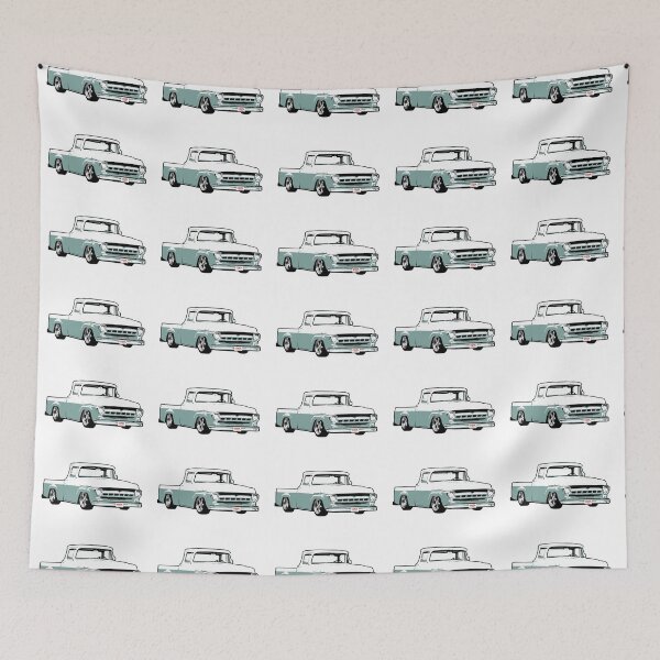 Item preview, Light Blue & White 50s Lowered F Truck designed and sold by CoolRide.