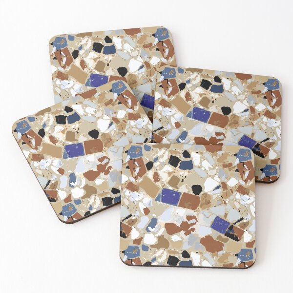 Item preview, Terrazzo colored stone pattern number11 designed and sold by pocketgraphic.