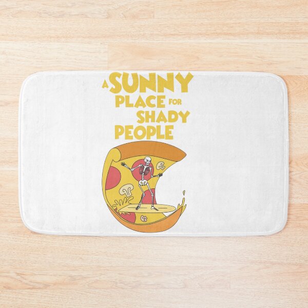 Item preview, A Sunny Place For Shady People Funny Skull Surfing On Pizza designed and sold by diip.