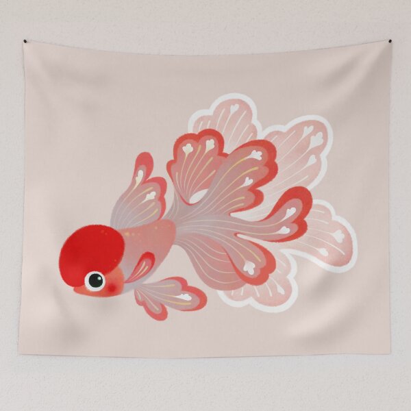 Item preview, Red cap oranda designed and sold by pikaole.