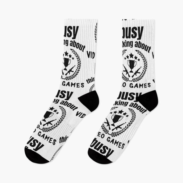 Item preview, busy thiniking about video games | funny saying for gamers  designed and sold by Troy  G Perez.