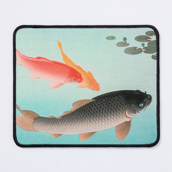 Item preview, COMMON AND GOLDEN CARP BY OHARA KOSON WALL ART designed and sold by GamaArtDesign.