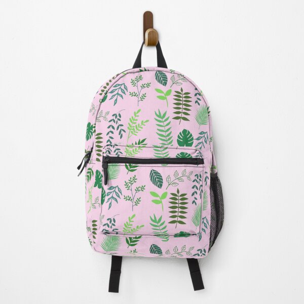 Artikelvorschau, Retro-Blattmuster in Pastellrosa entworfen und verkauft von Holly-berry-art.