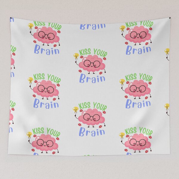 Item preview, Kiss Your Brain (Mental Health Awareness) designed and sold by i-longmanshop.