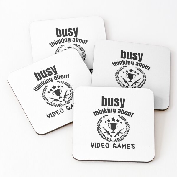 Item preview, busy thiniking about video games | funny saying for gamers  designed and sold by Troy  G Perez.